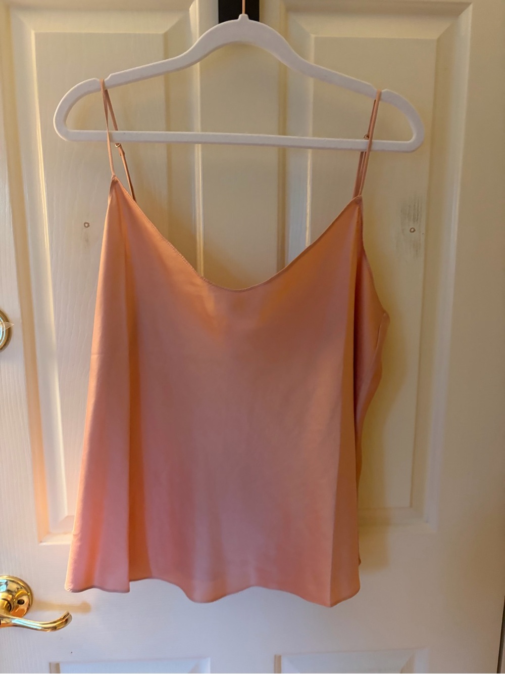 J. Crew Satin Camisole in Peach